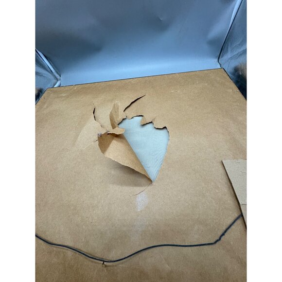 Framed Coastal ocean Landscape Painting With Lighthouse Palm Trees 31x27" READ - Picture 14 of 14